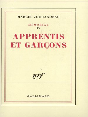 cover image of Mémorial (Tome 4)--Apprentis et garçons